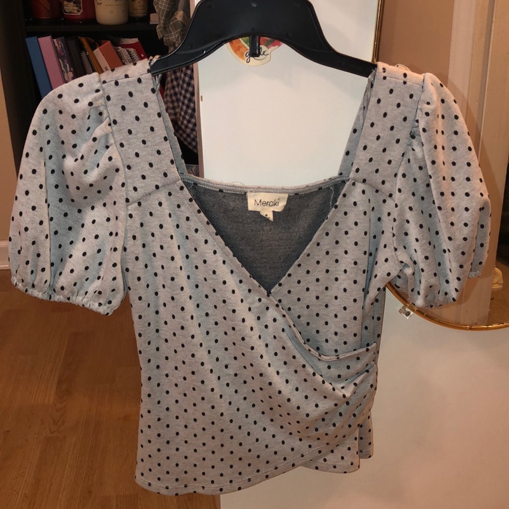 Polka dot blouse